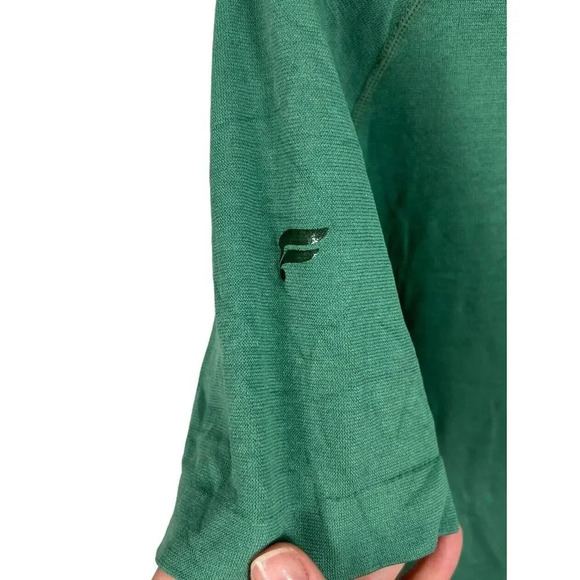 Fabletics Green Training Day Stretch Polo Size Medium Nylon Blend Men’s - Picture 4 of 5